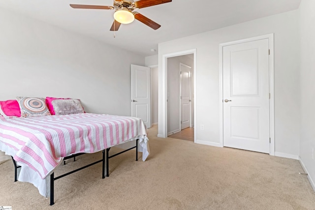 500 Briar Oaks Ln, Simpsonville, SC 29681 - bedroom featuring carpet floors, baseboards, and ceiling fan