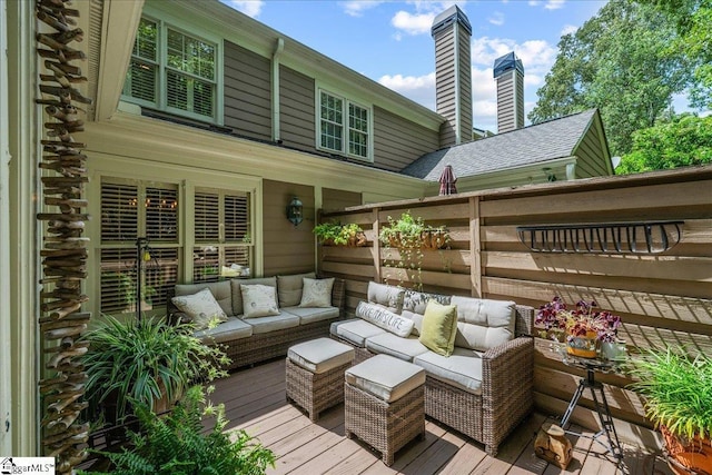 1250 Shadow Way, Greenville, SC 29615 - wooden deck featuring an outdoor hangout area