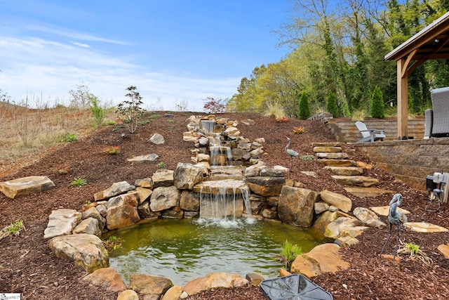 220 Plantation Rd, Greenville, SC 29605 - exterior view of a garden pond