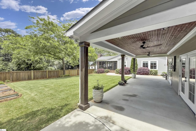 15 High Hill St, Greenville, SC 29605 - view of patio / terrace featuring ceiling fan