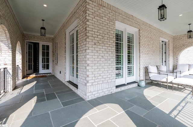 36 Southland Ave, Greenville, SC 29601 - covered porch with french doors