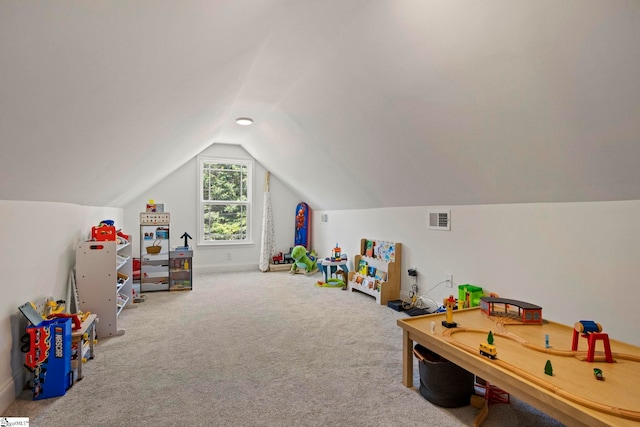 381 Butler Rd, Lyman, SC 29365 - playroom with vaulted ceiling, carpet, and baseboards