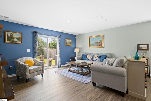 224 Anna Gray Cir, Easley, SC 29640 - living area with wood finished floors, baseboards, and recessed lighting