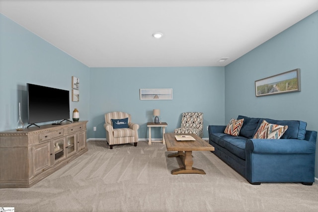 224 Anna Gray Cir, Easley, SC 29640 - living room with light carpet and baseboards