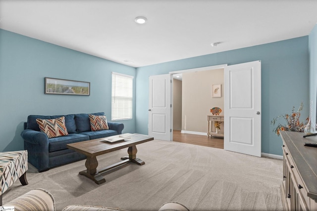 224 Anna Gray Cir, Easley, SC 29640 - carpeted living room featuring baseboards