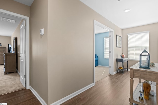 224 Anna Gray Cir, Easley, SC 29640 - hall with wood finished floors and baseboards