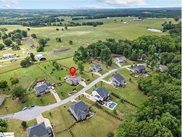 79 Modesto Ln, Simpsonville, SC 29681 - aerial view of property and surrounding area with a large body of water