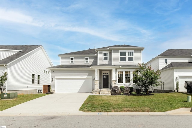 738 Judah Dr, Moore, SC 29369 - view of front of house with driveway, a front yard, and an attached garage