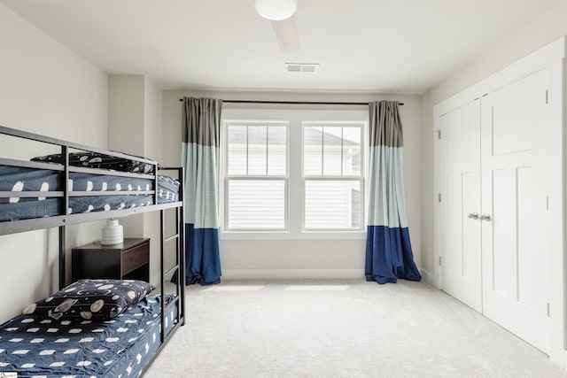 738 Judah Dr, Moore, SC 29369 - carpeted bedroom featuring a closet and ceiling fan