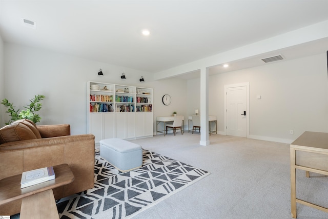 738 Judah Dr, Moore, SC 29369 - carpeted living room featuring recessed lighting