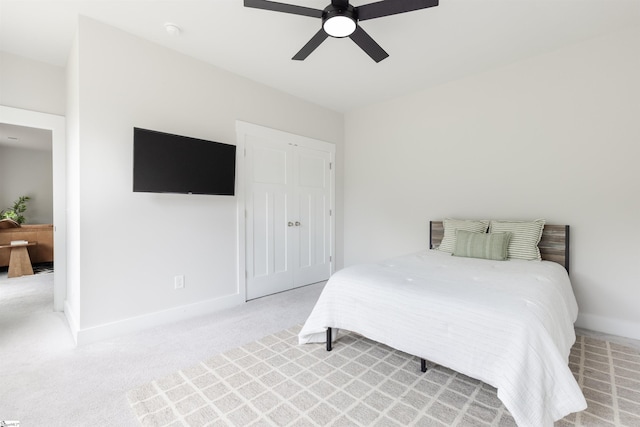 738 Judah Dr, Moore, SC 29369 - carpeted bedroom with baseboards and a ceiling fan