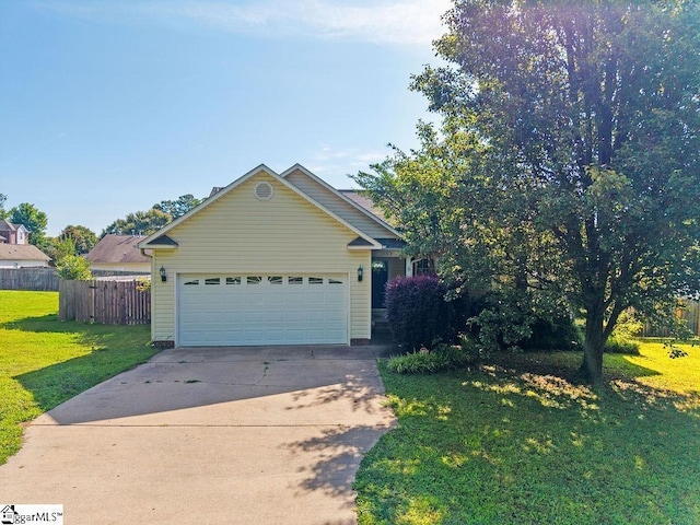 353 Old John Dodd Rd, Boiling Springs, SC 29316 - view of front of home with concrete driveway and a garage
