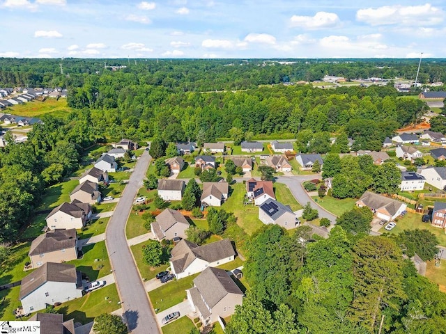 353 Old John Dodd Rd, Boiling Springs, SC 29316 - aerial perspective of suburban area with a heavily wooded area