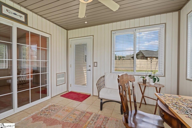 636 Cordelia Ct, Boiling Springs, SC 29316 - sunroom with tile patterned floors and heating unit