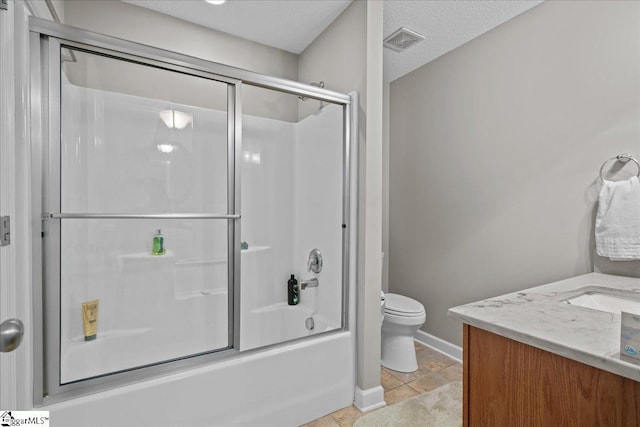 636 Cordelia Ct, Boiling Springs, SC 29316 - bathroom featuring vanity, bath / shower combo with glass door, and tile patterned floors