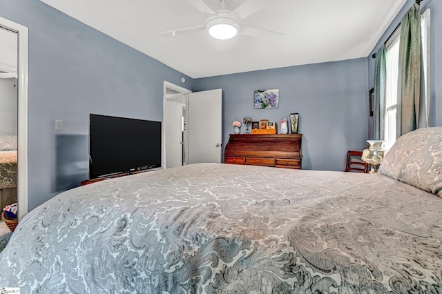 203 Ponder Rd, Greer, SC 29651 - bedroom with ceiling fan