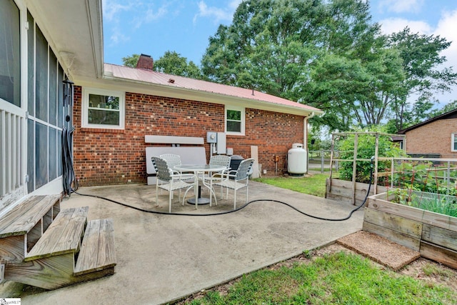 203 Ponder Rd, Greer, SC 29651 - view of patio / terrace featuring a vegetable garden