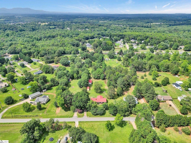 203 Ponder Rd, Greer, SC 29651 - drone / aerial view of a heavily wooded area