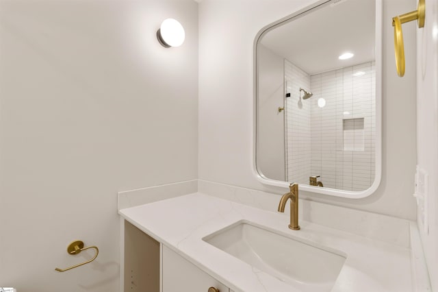 18 Nordic Ln, Greenville, SC 29609 - full bath with vanity and tiled shower