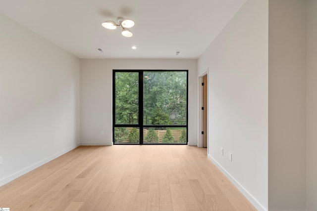 20 Nordic Ln, Greenville, SC 29609 - unfurnished room with light wood-style flooring and recessed lighting