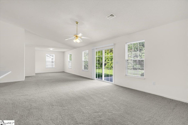 2013 Small Meadows Ct, Fountain Inn, SC 29644 - carpeted spare room featuring a ceiling fan and vaulted ceiling