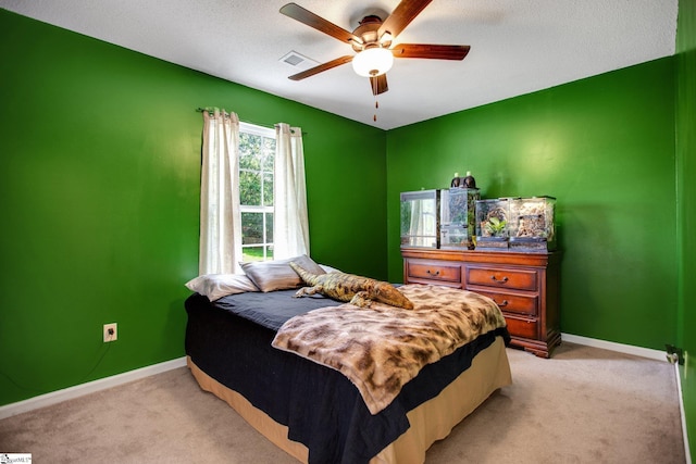 101 Bitternut Ln, Taylors, SC 29687 - bedroom with light carpet and a ceiling fan