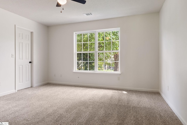 310 W Bushy Hill Dr, Duncan, SC 29334 - carpeted spare room featuring ceiling fan and a textured ceiling