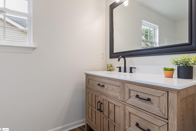 310 W Bushy Hill Dr, Duncan, SC 29334 - bathroom featuring vanity and wood finished floors