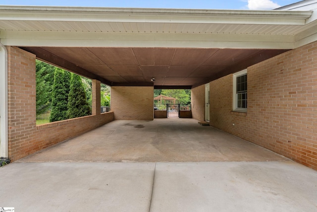 103 Crestview Cir, Greer, SC 29651 - view of patio / terrace featuring an attached carport and a gate