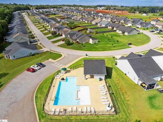 257 Highland Springs Loop, Inman, SC 29349 - aerial view of residential area featuring a pool area