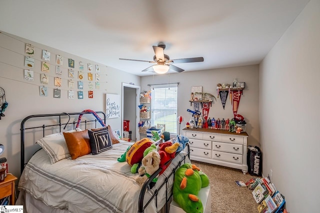 208 Castleton Cir, Boiling Springs, SC 29316 - bedroom featuring carpet floors and a ceiling fan