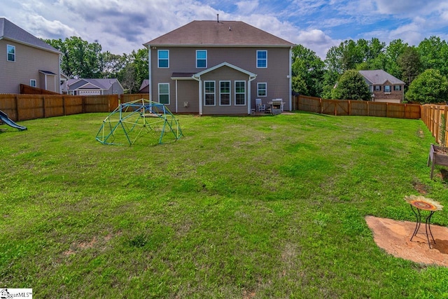 208 Castleton Cir, Boiling Springs, SC 29316 - rear view of house with a fenced backyard
