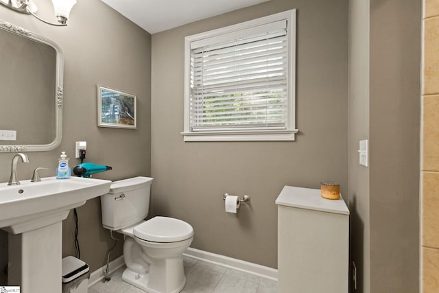 11 Elmwood Dr, Taylors, SC 29687 - half bath featuring toilet and tile patterned flooring