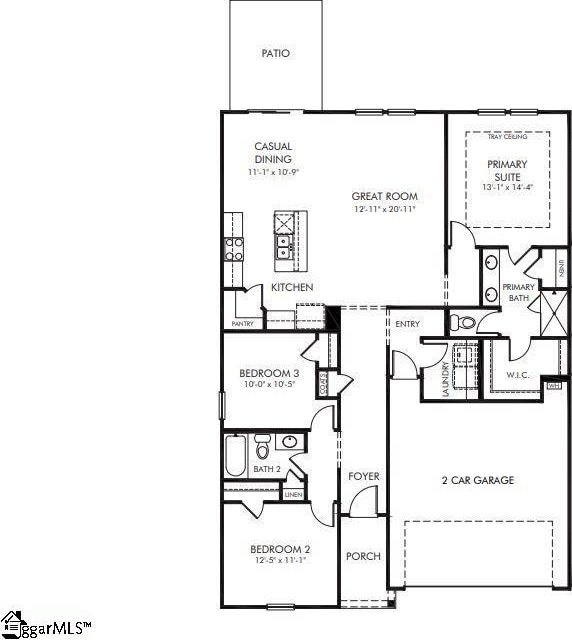 235 Merriweather Way, Spartanburg, SC 29302 - view of property floor plan