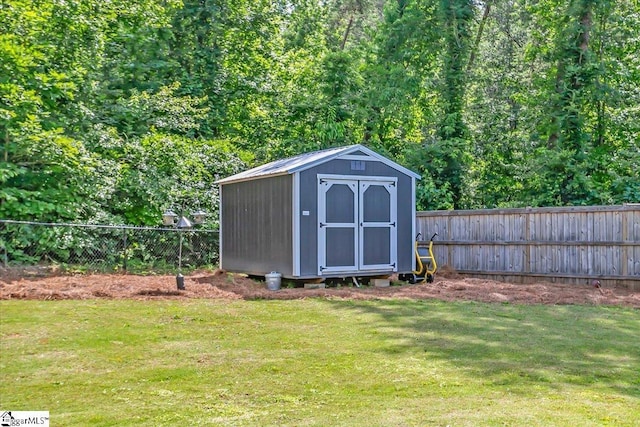 11 Echo Dr, Travelers Rest, SC 29690 - view of shed featuring a fenced backyard
