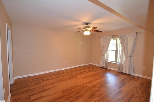 108 Dillard Creek Ct, Greer, SC 29651 - empty room with a ceiling fan and wood finished floors