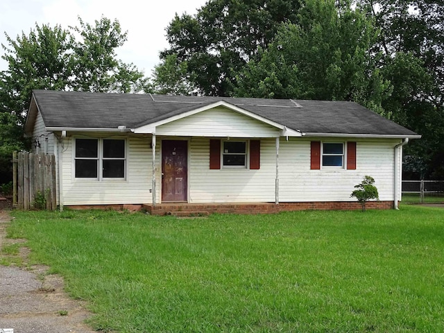 218 Wingo Rd, Wellford, SC 29385 - ranch-style home with a porch and a shingled roof