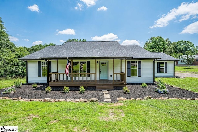 1016 Scott Rd, Anderson, SC 29621 - view of front of property featuring a porch, a front yard, and a shingled roof