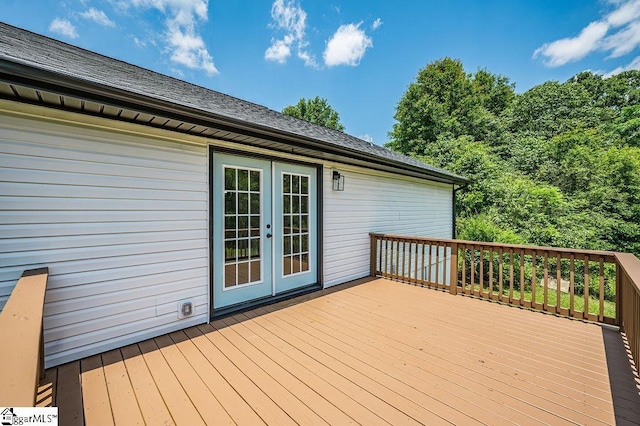 1016 Scott Rd, Anderson, SC 29621 - wooden deck with french doors