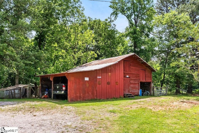 2115 Price House Rd, Woodruff, SC 29388 - view of pole building with a lawn