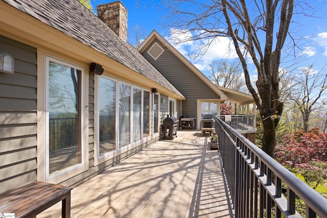 902 Altamont Rd, Greenville, SC 29609 - deck with a grill
