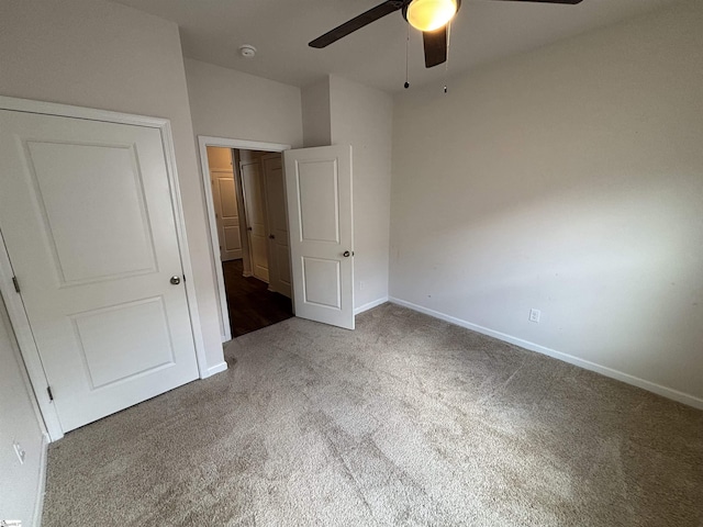 63 Oak Edge Ln, Greer, SC 29651 - unfurnished bedroom with carpet floors and a ceiling fan