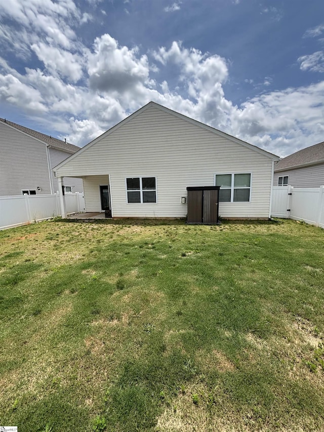 63 Oak Edge Ln, Greer, SC 29651 - rear view of property with a fenced backyard