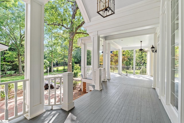 15 Annas Pl, Simpsonville, SC 29681 - porch with view of wooded area