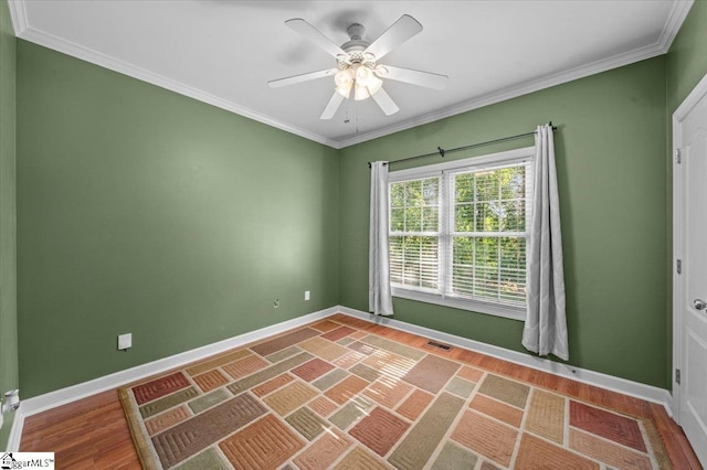 118 Glencreek Dr, Greer, SC 29650 - unfurnished room with crown molding and ceiling fan