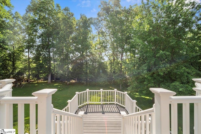 118 Glencreek Dr, Greer, SC 29650 - deck featuring a lawn and stairs