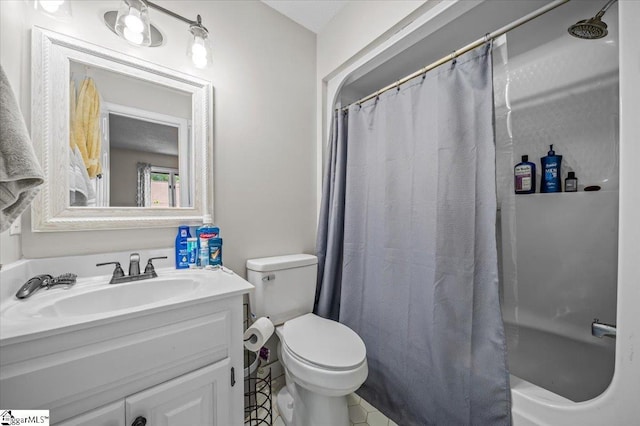 2 Creekside Way, Greenville, SC 29609 - full bathroom featuring vanity and shower / tub combo with curtain
