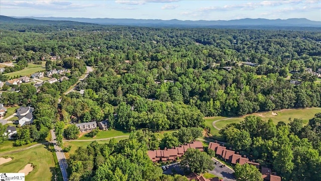 2 Creekside Way, Greenville, SC 29609 - aerial view of property's location with a local golf course and a mountainous background