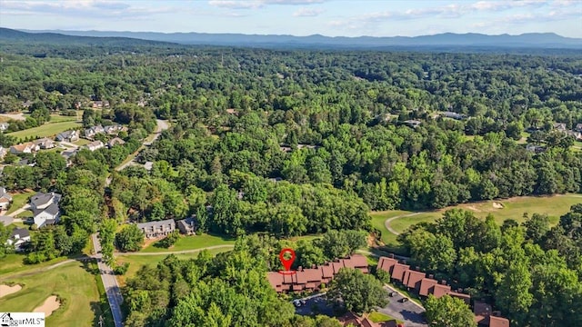 2 Creekside Way, Greenville, SC 29609 - aerial view of property's location with a golf club and a mountainous background