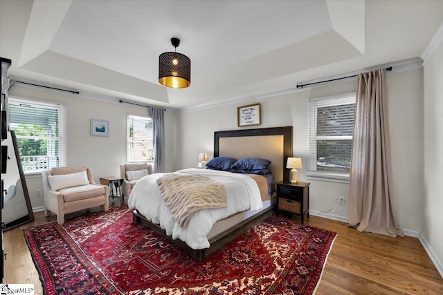 109 W Fieldsparrow Cir, Greenville, SC 29615 - bedroom featuring a raised ceiling and wood finished floors